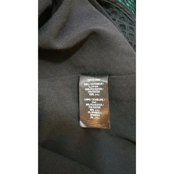 SELF-PORTRAIT Forest Green Fitted Lace Mesh Midi - Picture 4 of 4